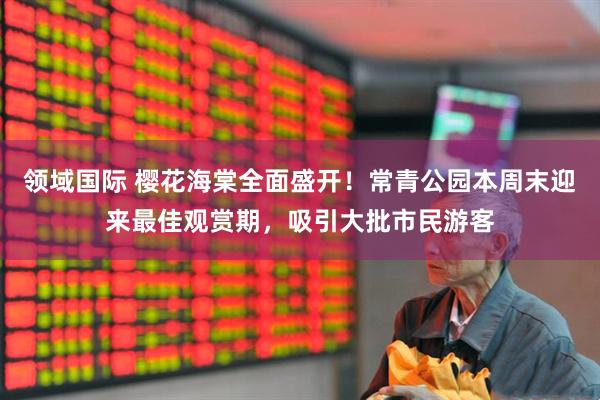 领域国际 樱花海棠全面盛开！常青公园本周末迎来最佳观赏期，吸引大批市民游客